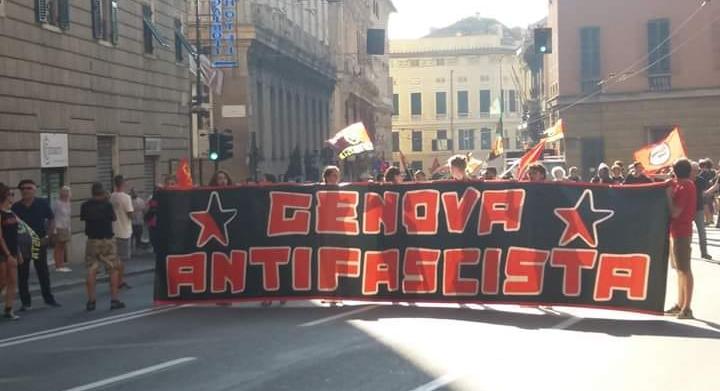 striscione genova vigili