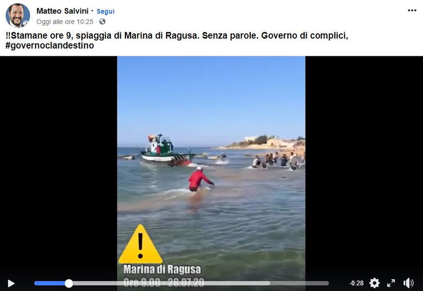Come Salvini manipola un video di uno sbarco “fantasma” per farvi indignare preview