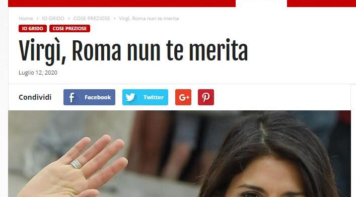 virginia raggi beppe grillo roma nun te merita