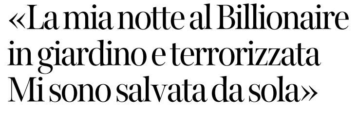 «La mia notte al Billionaire terrorizzata dal contagio» article-post