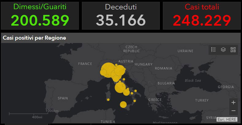 I dati della Protezione Civile sul Coronavirus oggi 3 agosto in Italia article-post