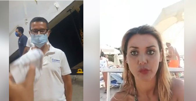 Daniela Martani ferma un traghetto perché non vuole indossare una mascherina preview