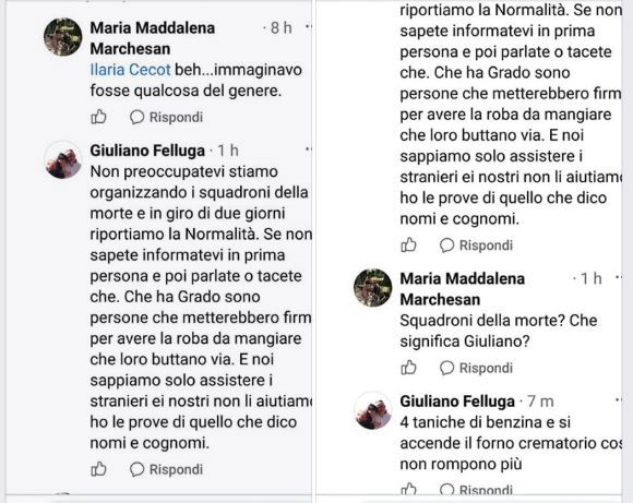 Giuliano Felluga: il responsabile della Protezione Civile di Grado che chiede gli squadroni della morte per i profughi article-post