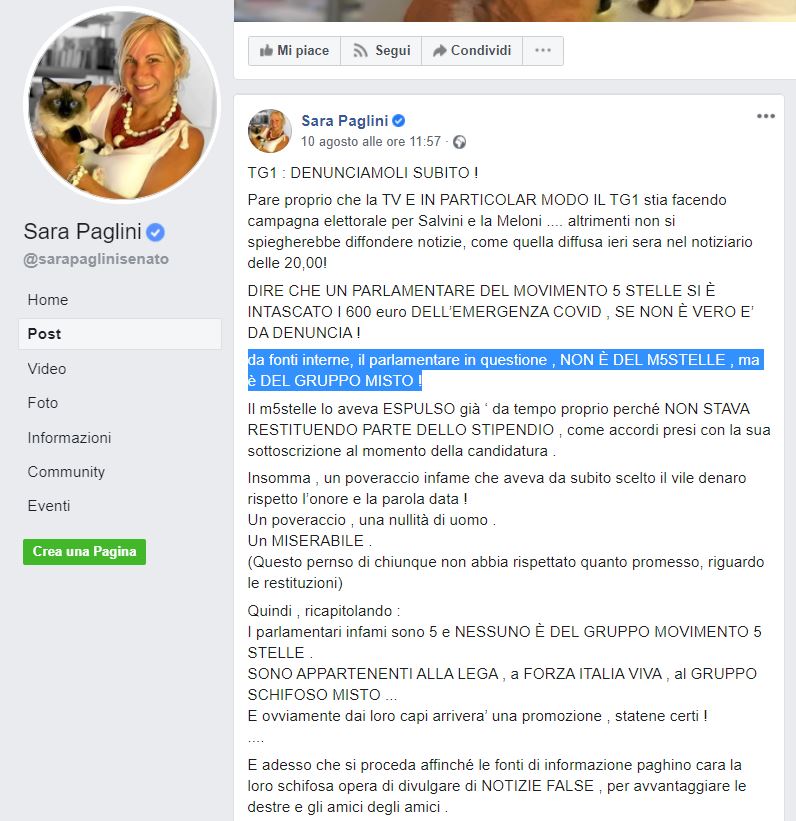 marco rizzone m5s sara paglini