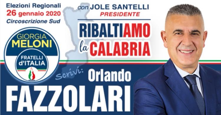orlando fazzolari indagato sindaco varapodio candidato fratelli d'italia