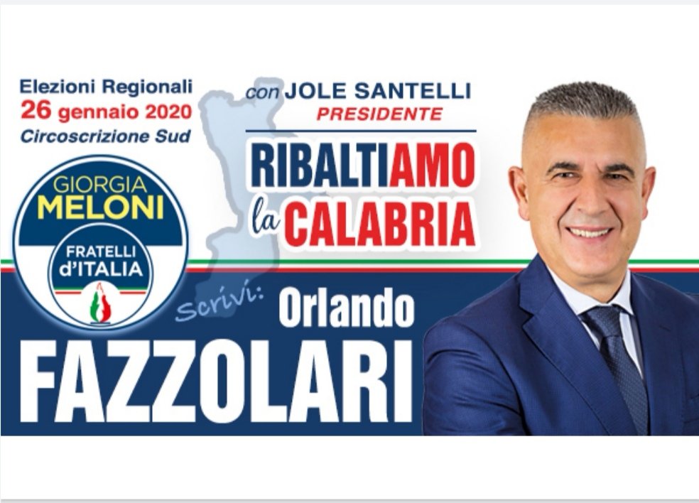 orlando fazzolari indagato sindaco varapodio candidato fratelli d'italia