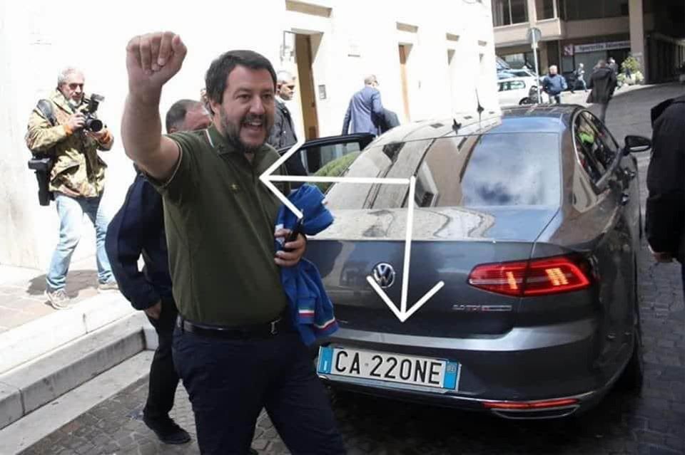La storia di Salvini e della targa CA220NE “personalizzata” article-post