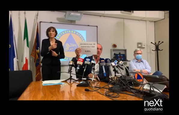 Lo sfondone di Zaia che dà i numeri sulle percentuali di sintomatici COVID-19 preview