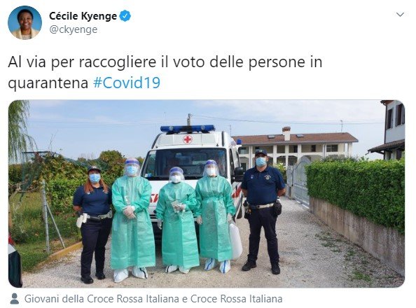 Cécile Kyenge voto malati covid 1