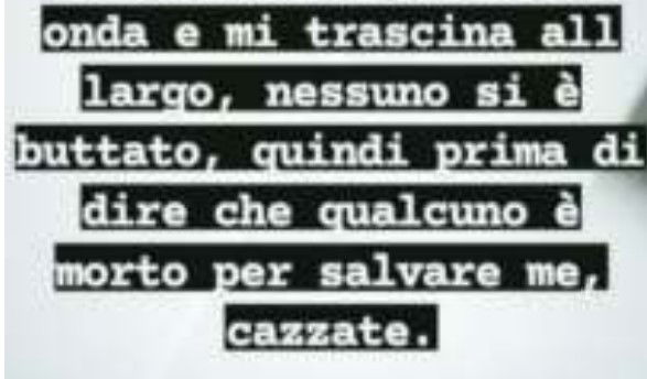 “…Prima di dire che qualcuno è morto per salvare me, ca**zate”: il post su Instagram del ragazzo salvato da Aurelio Visalli article-post