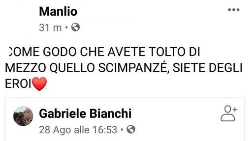 “Come godo che avete tolto di mezzo quello scimpanzè”: gli insulti del fan di FdI a Willy Monteiro article-post