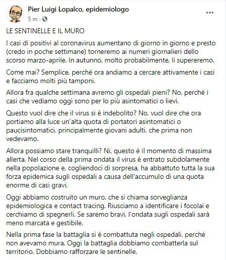 Coronavirus, aumentano casi a Foggia, obbligo mascherina all Coronavirus, aumentano casi a Foggia, obbligo mascherina all