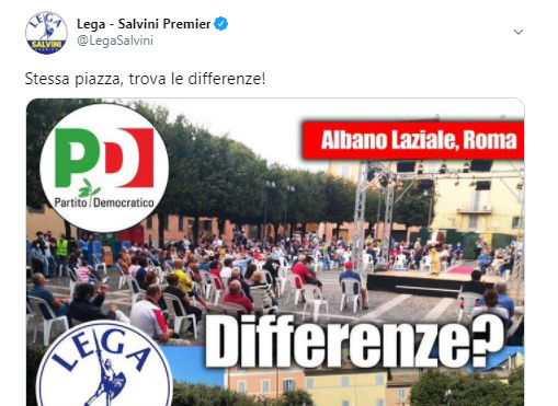 L’asfaltata del PD al tweet della Lega sul comizio ad Albano Laziale article-post