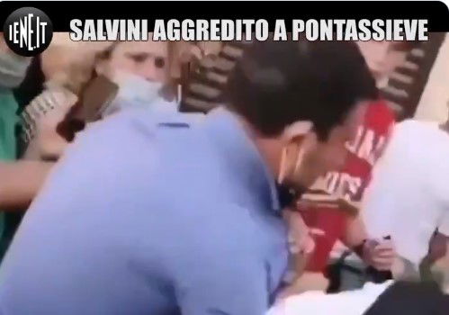 salvini aggredito pontassieve 1