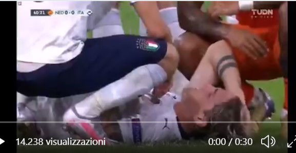 zaniolo infortunio video cosa si è fatto