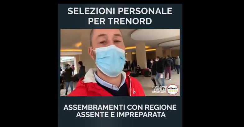 Gli assembramenti al concorso Trenord preview