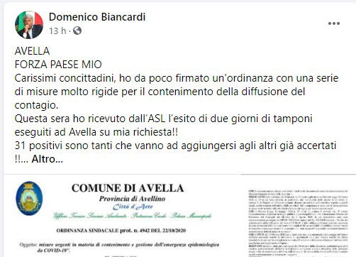 Il lockdown ad Avella Il lockdown ad Avella