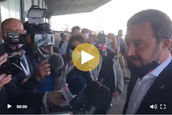 La rispostaccia di Salvini alla domanda sul positivo all’evento elettorale di Terracina preview