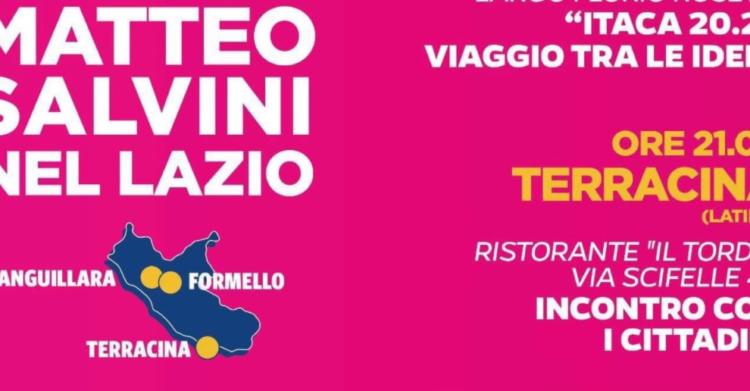 salvini terracina positivo ristorante il tordo