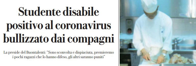 studente disabile positivo bullizzato buontalenti firenze