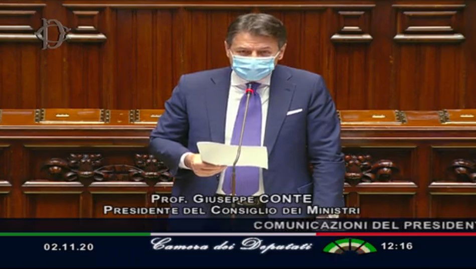 conte discorso coprifuoco alle 21 dpcm oggi