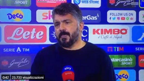 gattuso mascherina napoli maradona