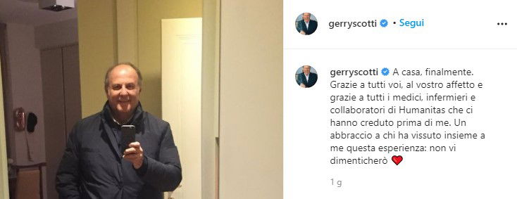 Gerry Scotti dopo il ricovero e i negazionisti che vanno lasciati “in quella stanzina un’ora” article-post