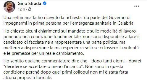 La “bella figura” del governo con Gino Strada article-post