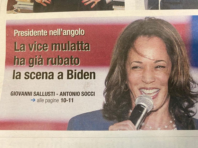 La “delicatezza” di Libero che chiama mulatta Kamala Harris article-post