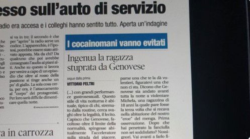 libero La ragazza stuprata da Genovese che è stata ingenua feltri 1