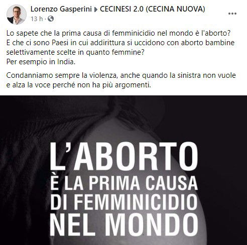 Il leghista che paragona l’aborto al femminicidio article-post