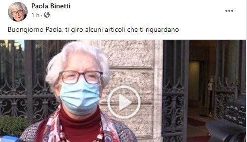 “Buongiorno Paola”: la Binetti parla da sola su Facebook article-post