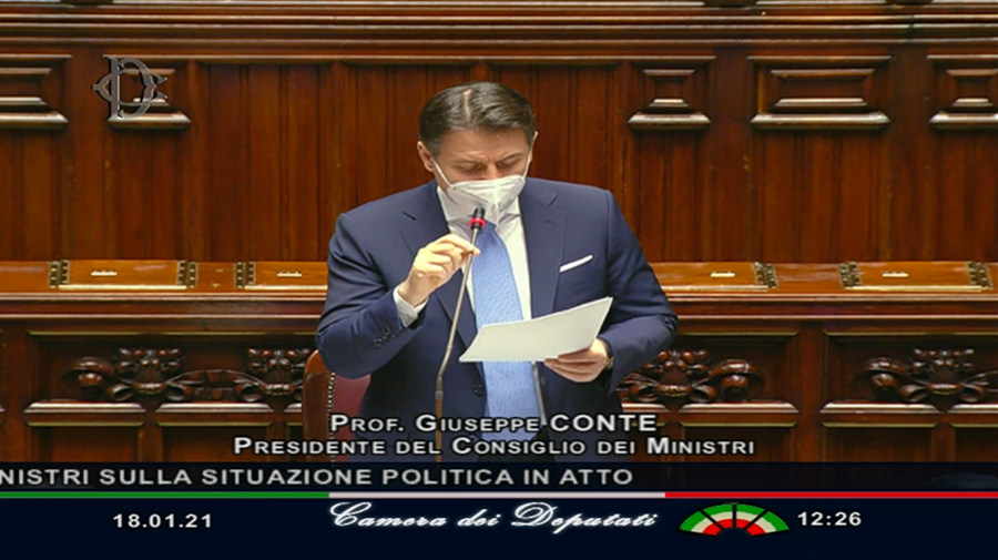 conte discorso camera si cambia pagina renzi