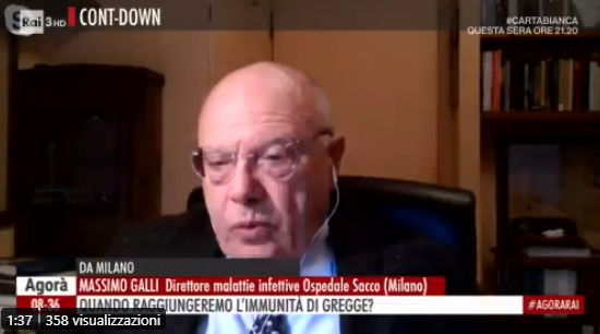 massimo galli immunità di gregge video