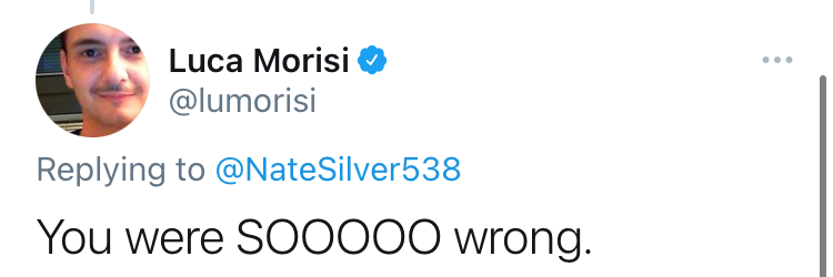 Luca Morisi tweet Biden Nate Silver