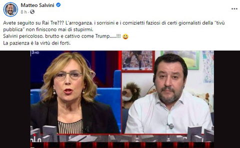 “Salvini, perché cavalca la rabbia appoggiando chi infrange la legge?”. E lui si arrabbia preview