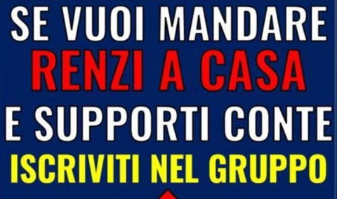 Conte ha pubblicato una storia su Facebook per il gruppo “Conte premier – Renzi a casa!”. Ma… preview