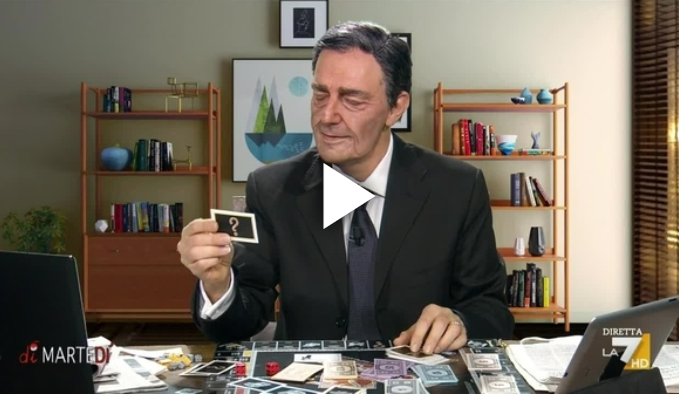 Marcorè-Draghi gioca a Monopoly con Merkel e Lagarde. Ma nel finale… | VIDEO article-post