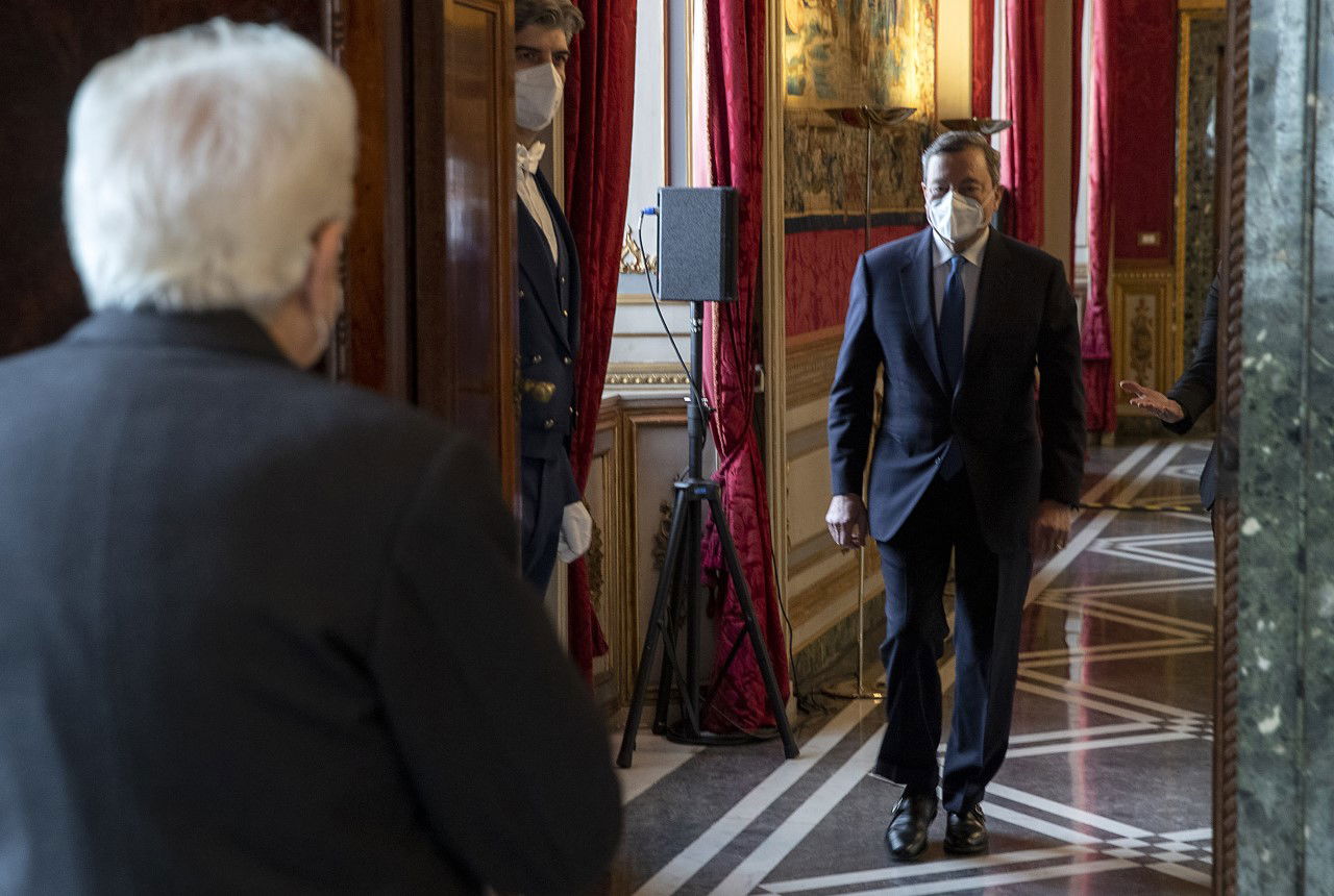 Mario Draghi Sergio Mattarella