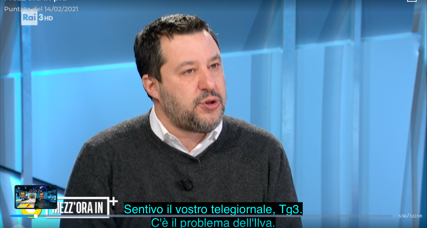 salvini stretto ilva
