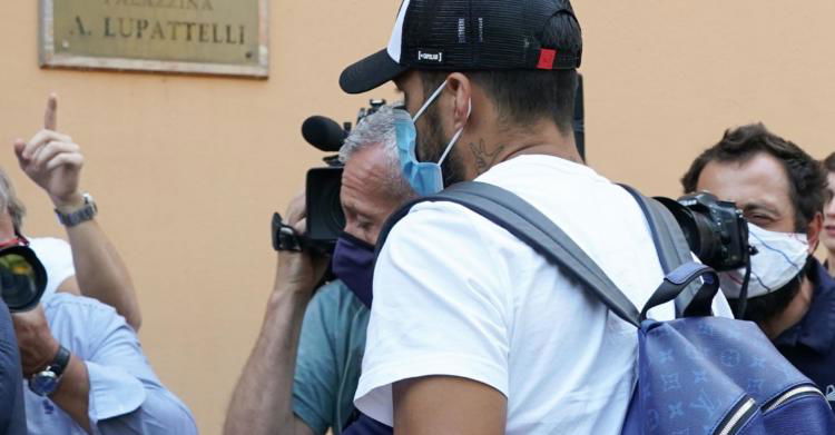 Il calciatore Luis Suarez del Barcellona in Italia a Perugia pe