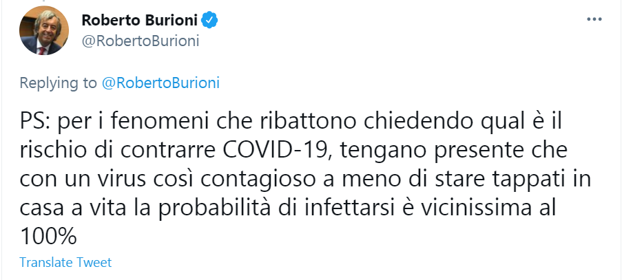 Roberto Burioni Twitter