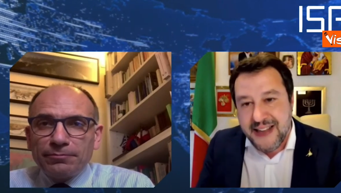 Dal governo alla svolta europeista della Lega: com’è andato il primo confronto tra Letta e Salvini | VIDEO article-post
