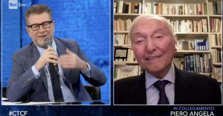 Fazio imita Piero Angela