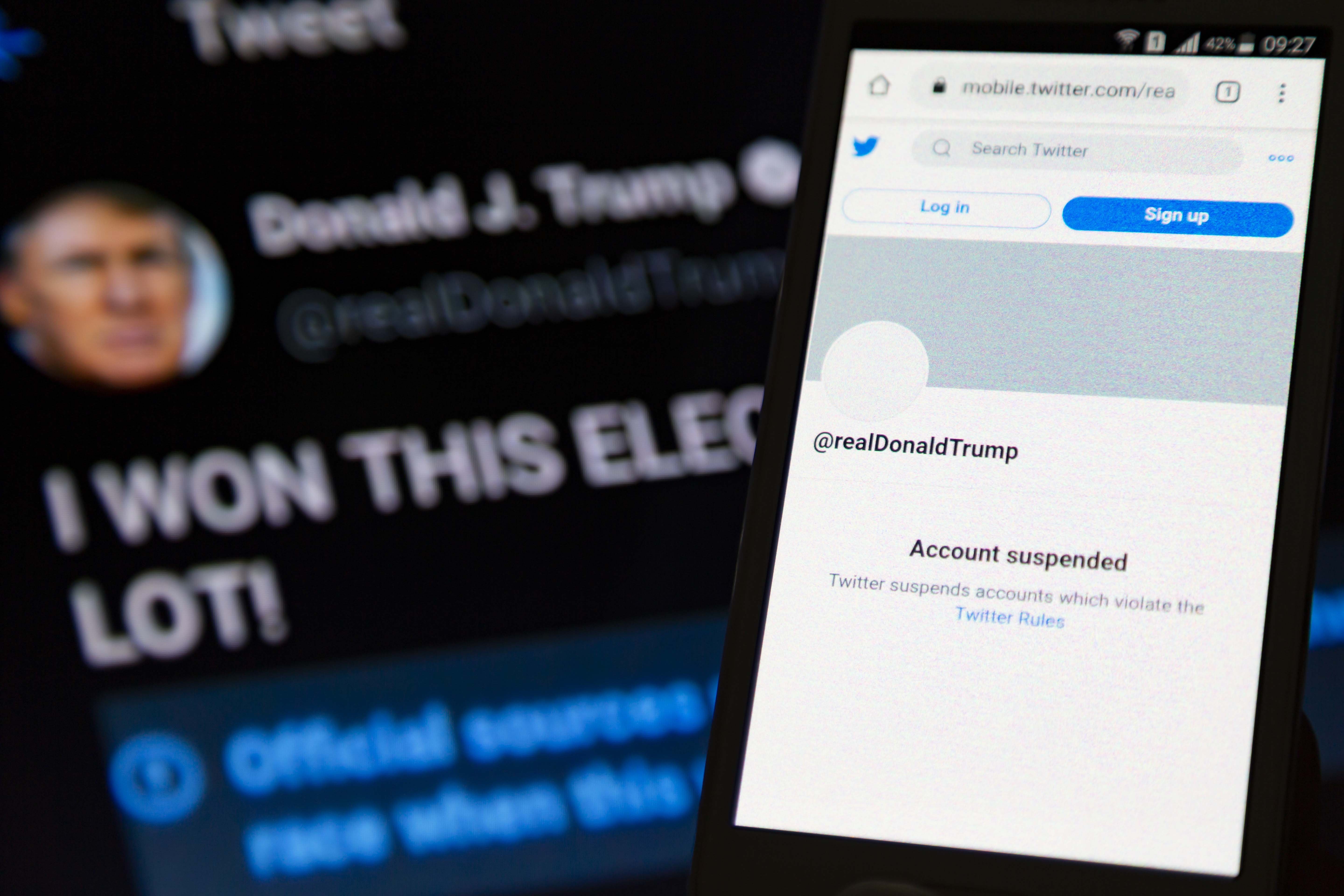 Twitter and Facebook Ban Trump