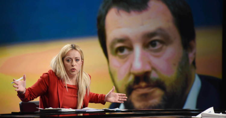 sondaggi politici lega fratelli d'italia salvini odg meloni Coprifuoco