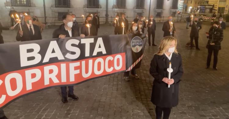 Fiaccolata Fratelli d'Italia