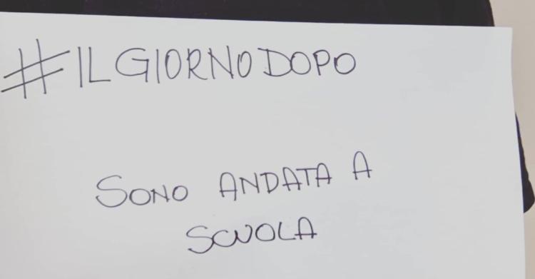 Il giorno dopo sono andata a scuola