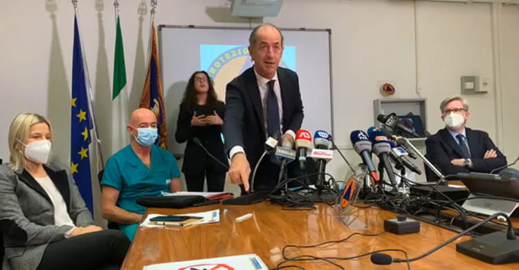 LUCA ZAIA variante indiana veneto