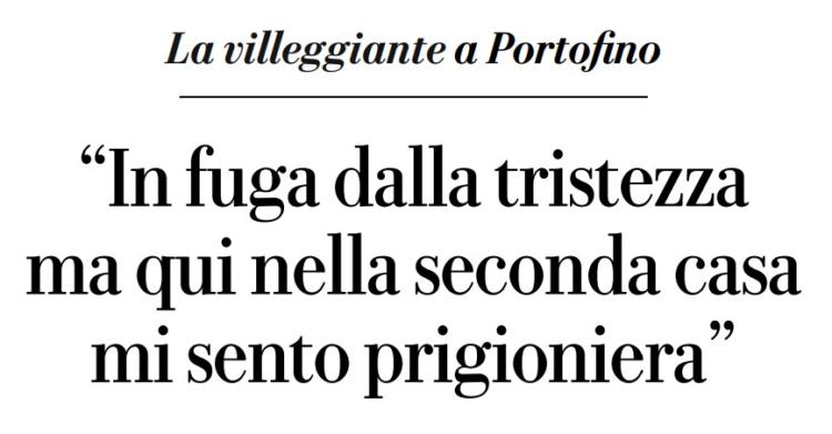 portofino prigioniera seconda casa